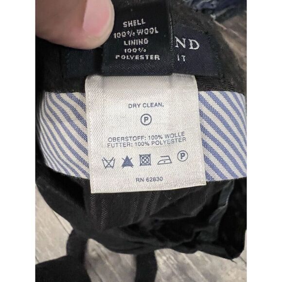 Lands' End Tailored Fit Gray Flat Front Wool Mens Dress Pants 34x28 - Picture 7 of 7